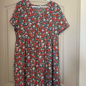 Floral Short Sleeve Dress